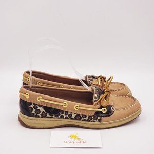 Sperry Sparkle Metallic Leopard Shoes A862